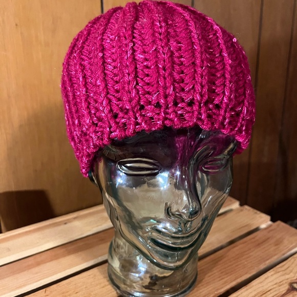 Pink Violet Cable-Knit Tam - Picture 2 of 14